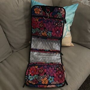 Vera Bradley Fiesta Floral Quilted Women's Hanging Makeup Travel Bag